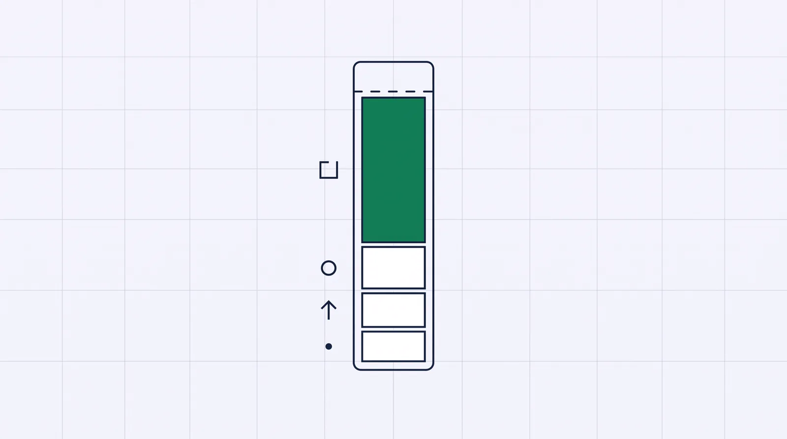 A meter filling with four stacked kinds of tracked action toward a cap line, showing how visits, clicks, conversions and postbacks all count against one event limit.