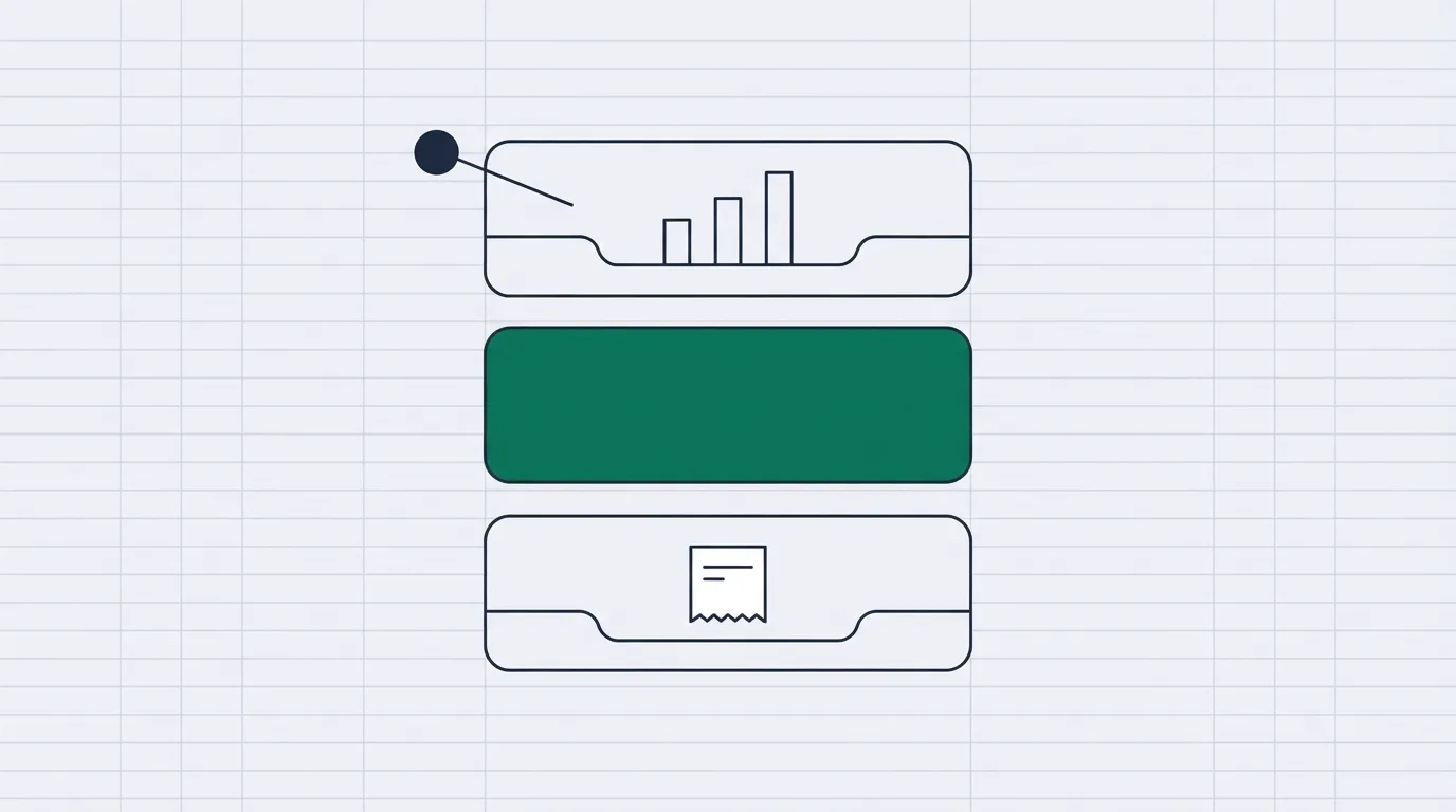 Stack picker: tracker, pages and checkout