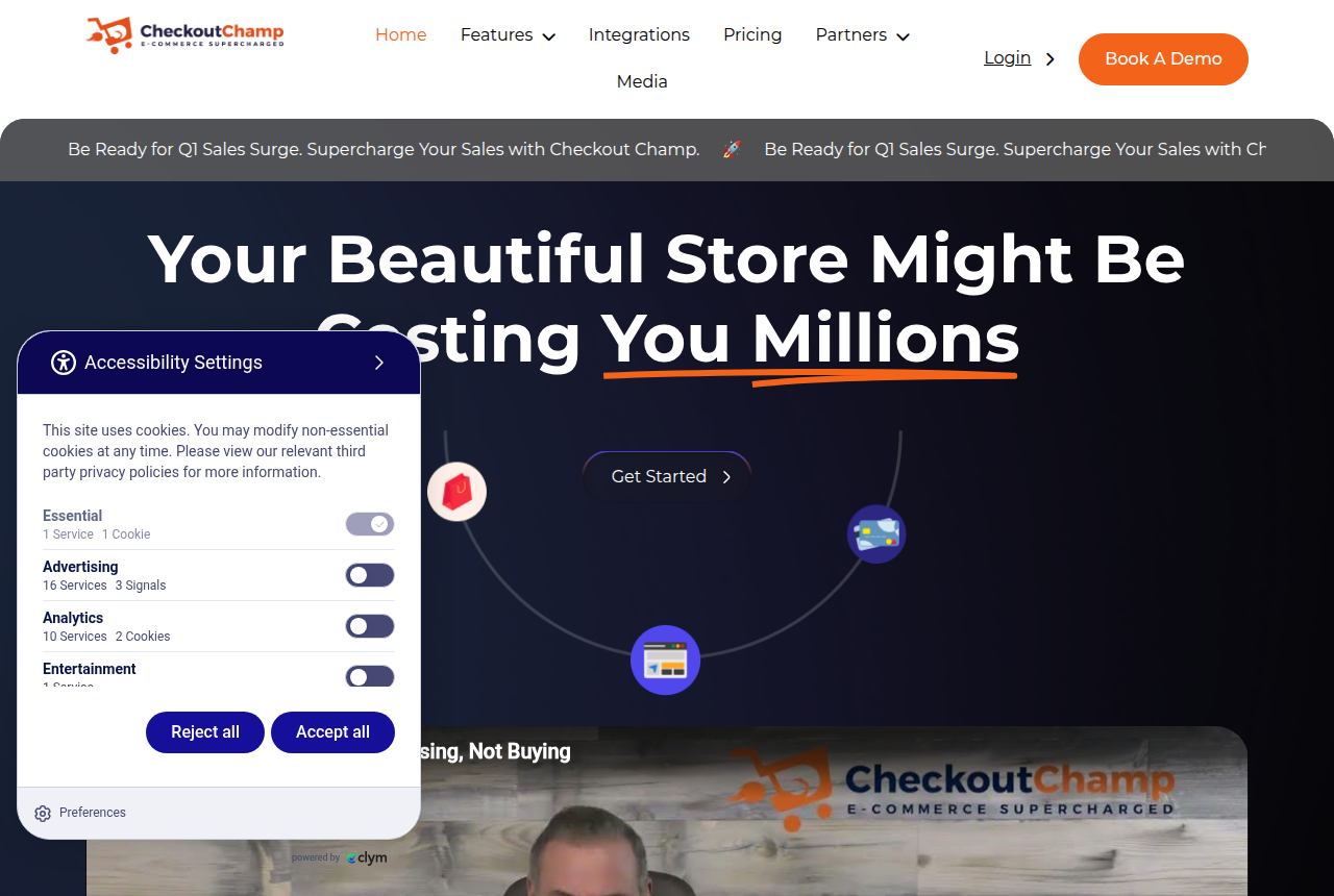 The Checkout Champ home page, the tool these alternatives replace