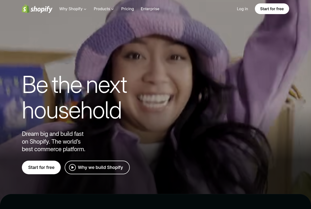 The Shopify, captured from the vendor's own site